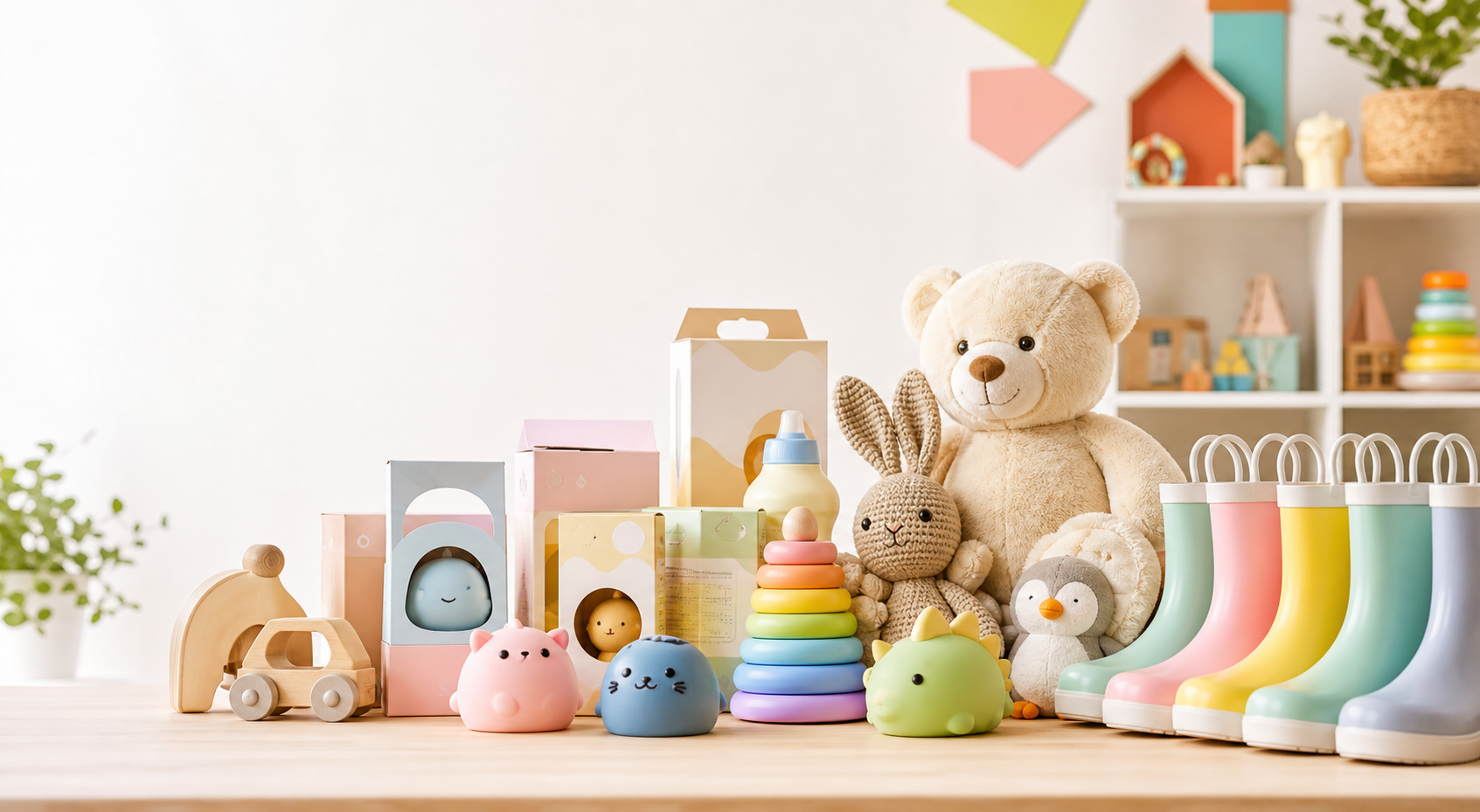 Squishy toy collections display